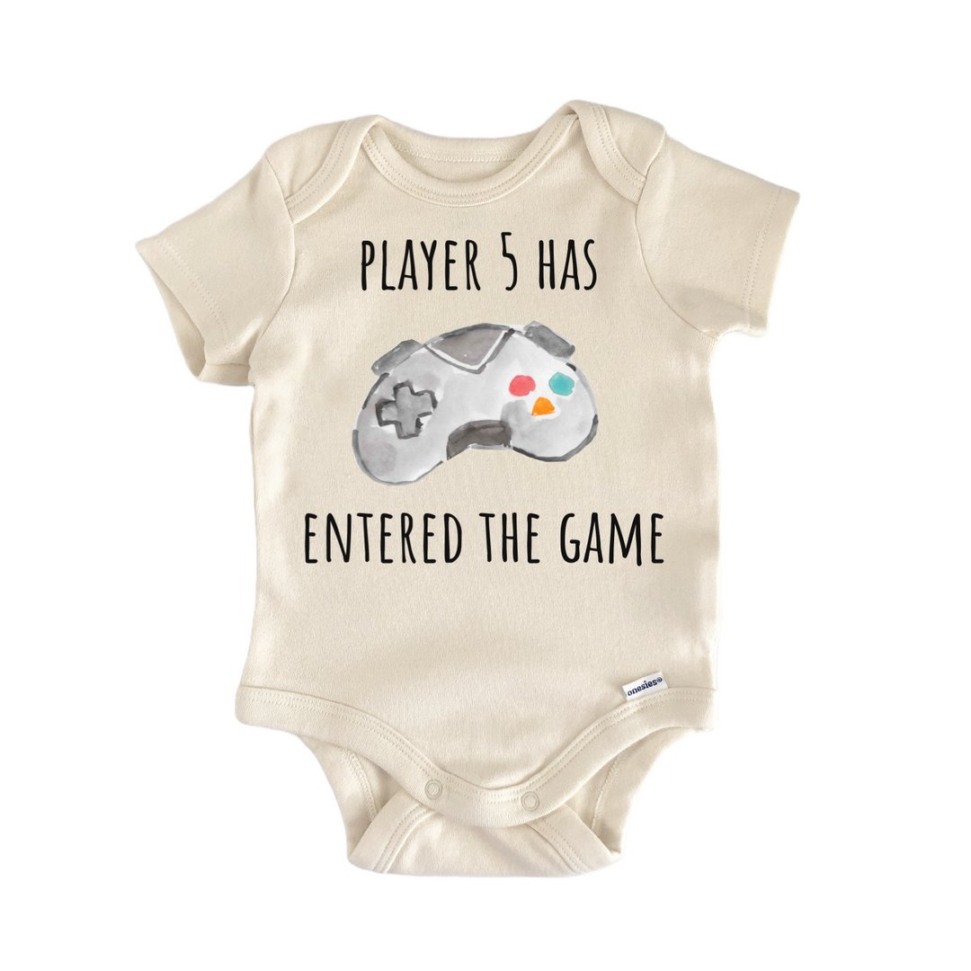 Player 5 has Entered The Game Video Games Infant Gift Baby Bodysuit
