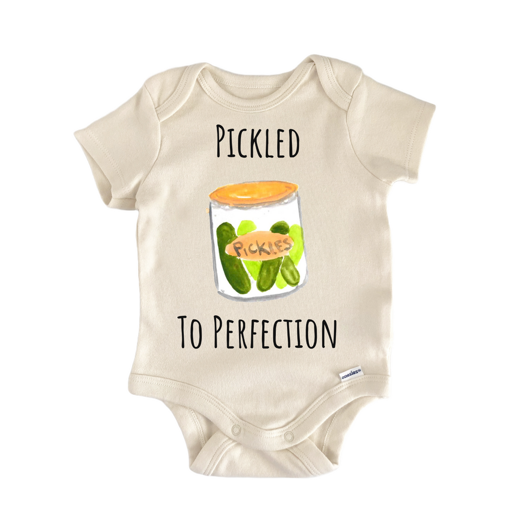 Pickle Jar Brine Pickled Baby Gift Baby Bodysuit