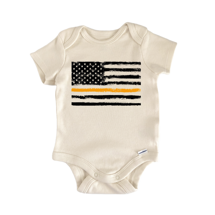 Search and Rescue Thin Orange Line Flag Baby Gift Baby Onesie®