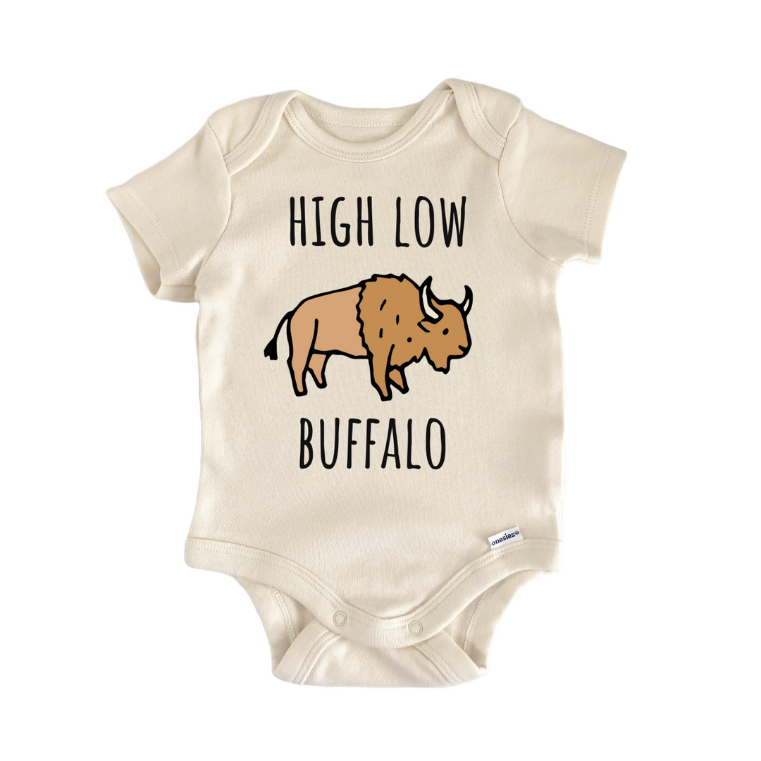 High Low Buffalo Infant Gift Baby Bodysuit