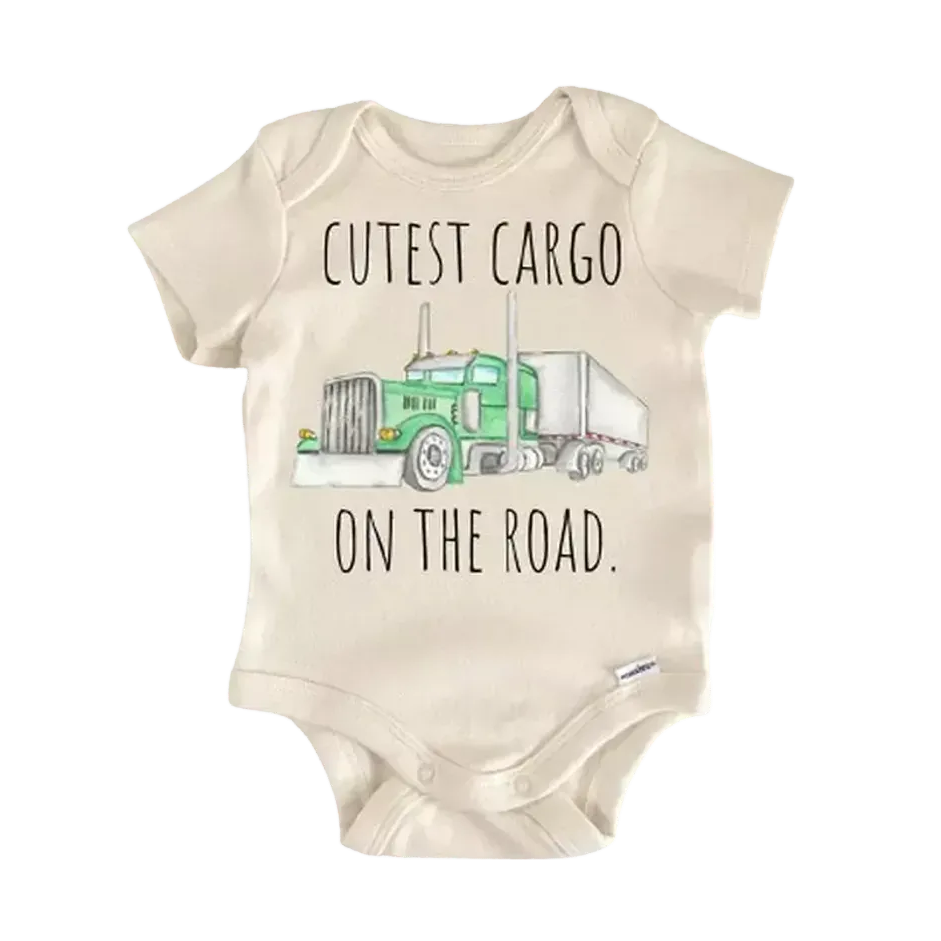 Trucking Trucker Truck - Baby Boy Girl Clothes Infant Bodysuit Funny Cute Newborn  Funny Cute Onesie® | North Fork Forager LLC