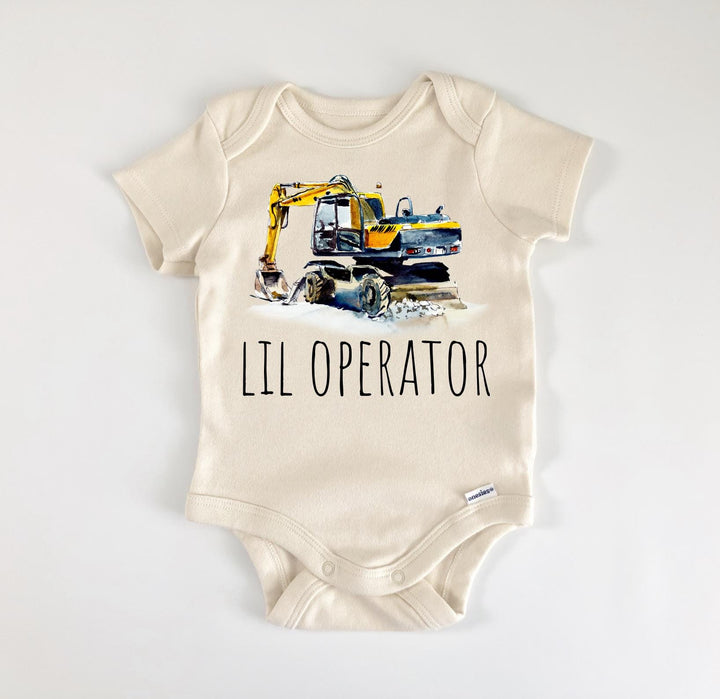 Excavator Construction - Baby Boy Girl Clothes Infant Bodysuit Funny Cute Newborn GS2