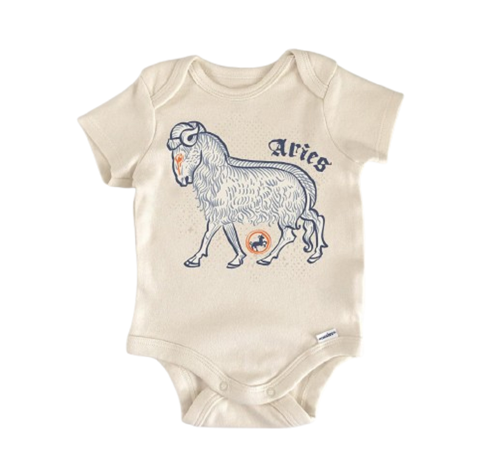 Aries Zodiac Constellation - Baby Boy Girl Clothes Infant Bodysuit Funny Cute  Funny Cute Onesie® | North Fork Forager LLC