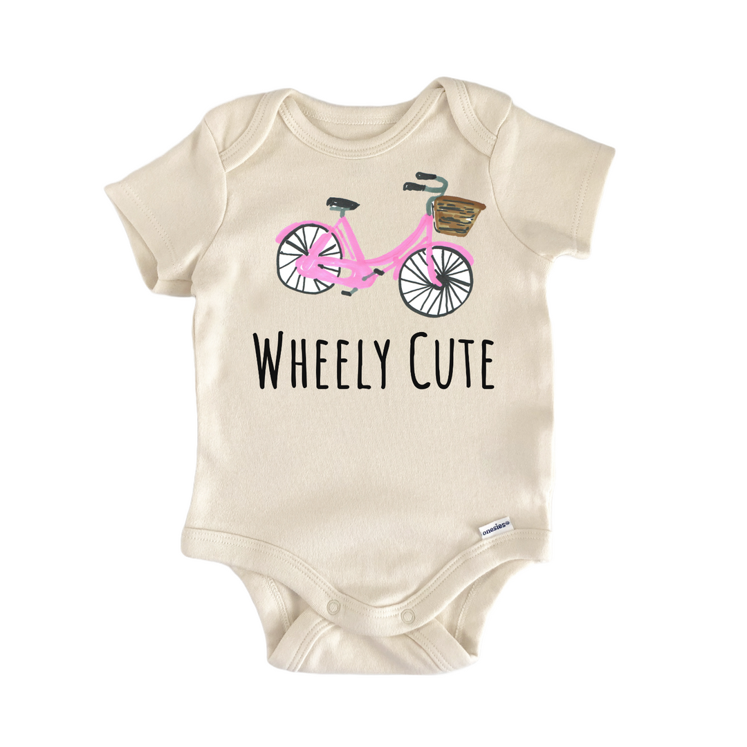 Pink Bicycle Girl Bike Baby Gift Baby Onesie®