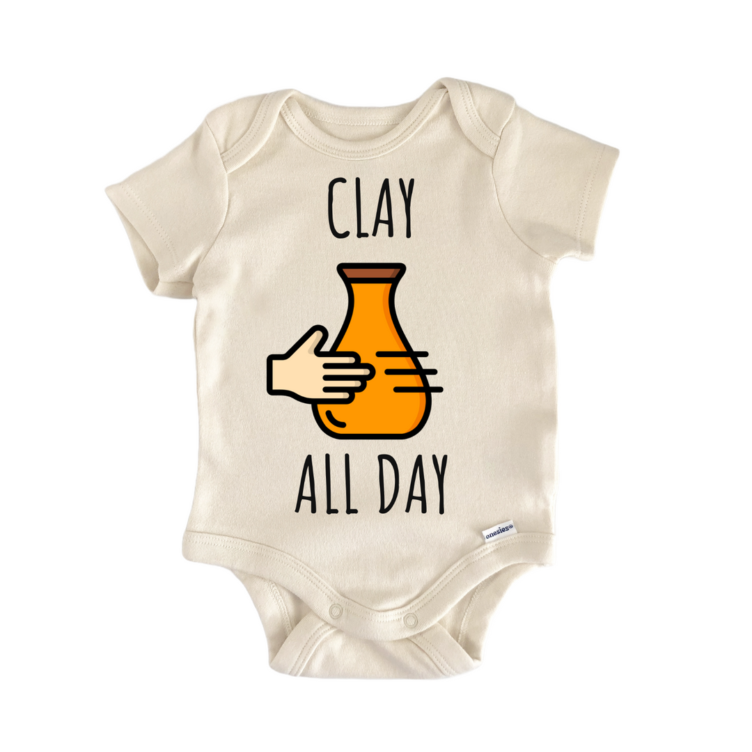 Pottery Making Clay Ceramic Baby Gift Baby Onesie®