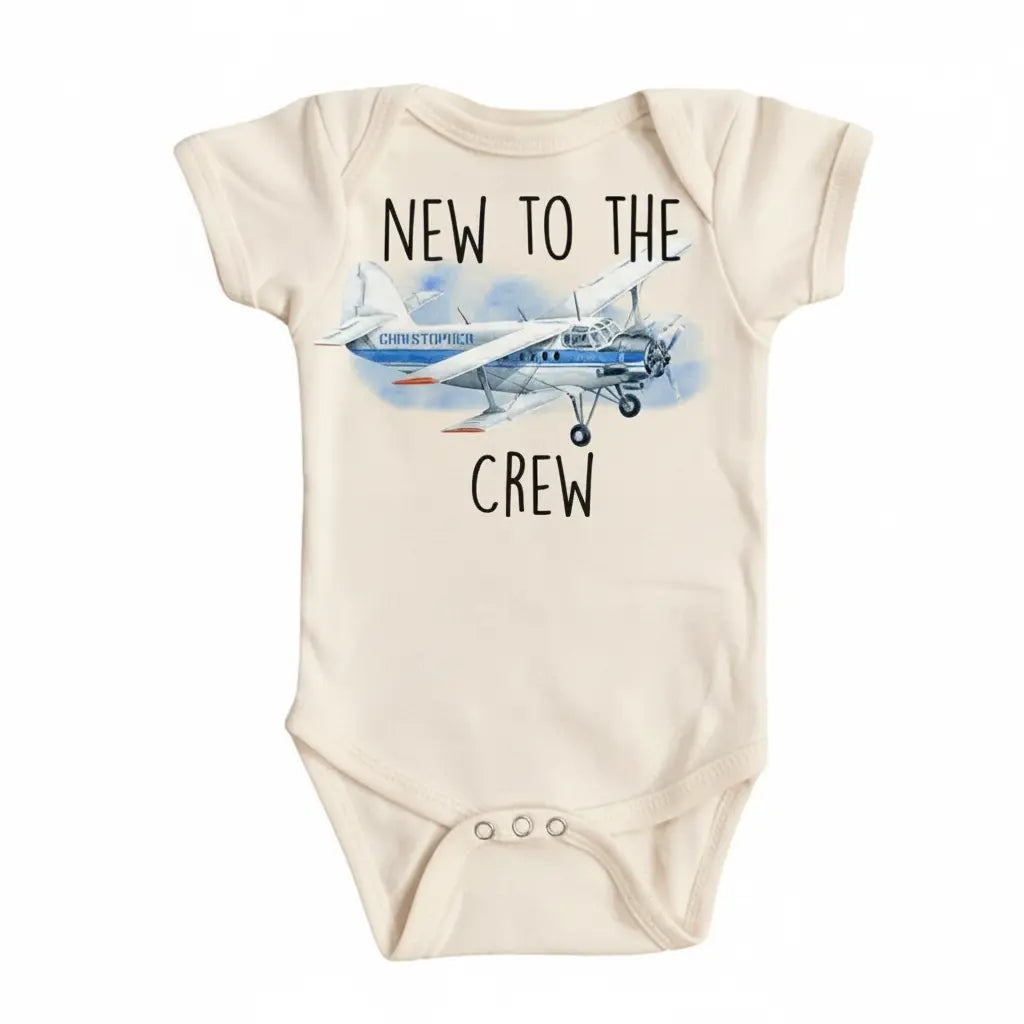 Pilot Crew Blue - Baby Boy Girl Clothes Infant Bodysuit Funny Cute Newborn  Funny Cute Onesie® | North Fork Forager LLC