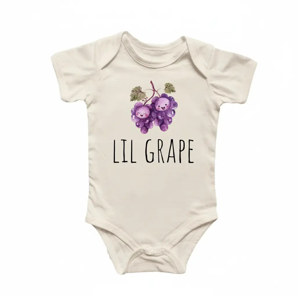 Little Grape Wine - Baby Boy Girl Clothes Infant Bodysuit Funny Cute Newborn  Funny Cute Onesie® | North Fork Forager LLC