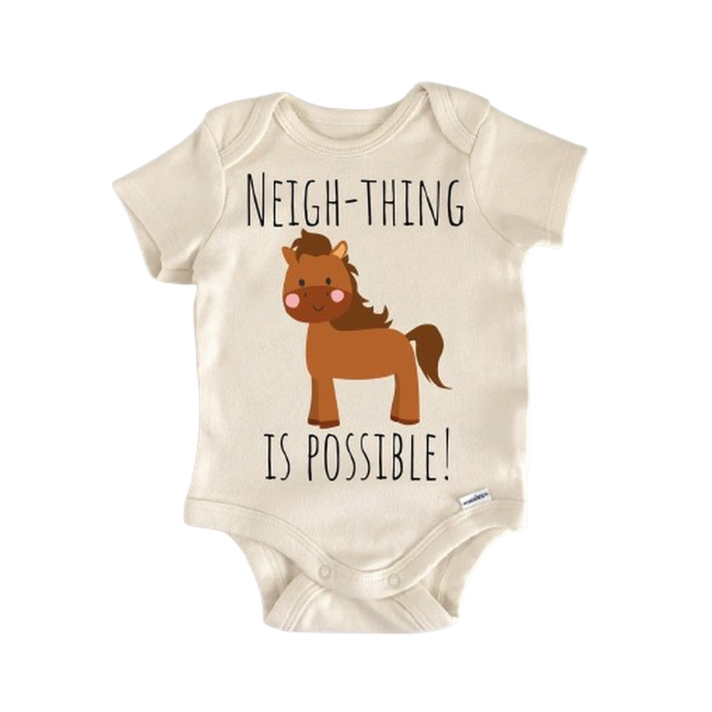 Horse Equestrian - Baby Boy Girl Clothes Infant Bodysuit Funny Cute Newborn  Funny Cute Onesie® | North Fork Forager LLC