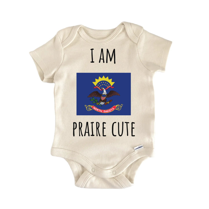 North Dakota Prairie State Flag Baby Gift Baby Bodysuit