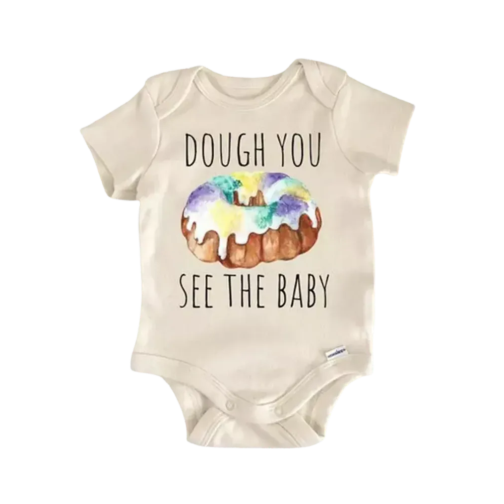 Mardi Gras New Orleans King Cake - Baby Boy Girl Clothes Infant Bodysuit Funny Cute  Funny Cute Onesie® | North Fork Forager LLC