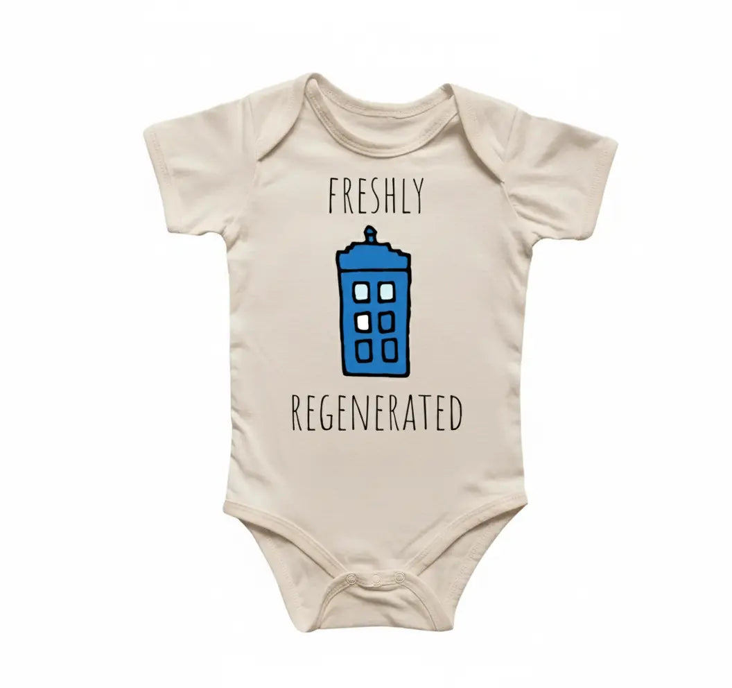 Police Box Time Travel - Baby Boy Girl Clothes Infant Bodysuit Funny Cute Newborn  Funny Cute Onesie® | North Fork Forager LLC