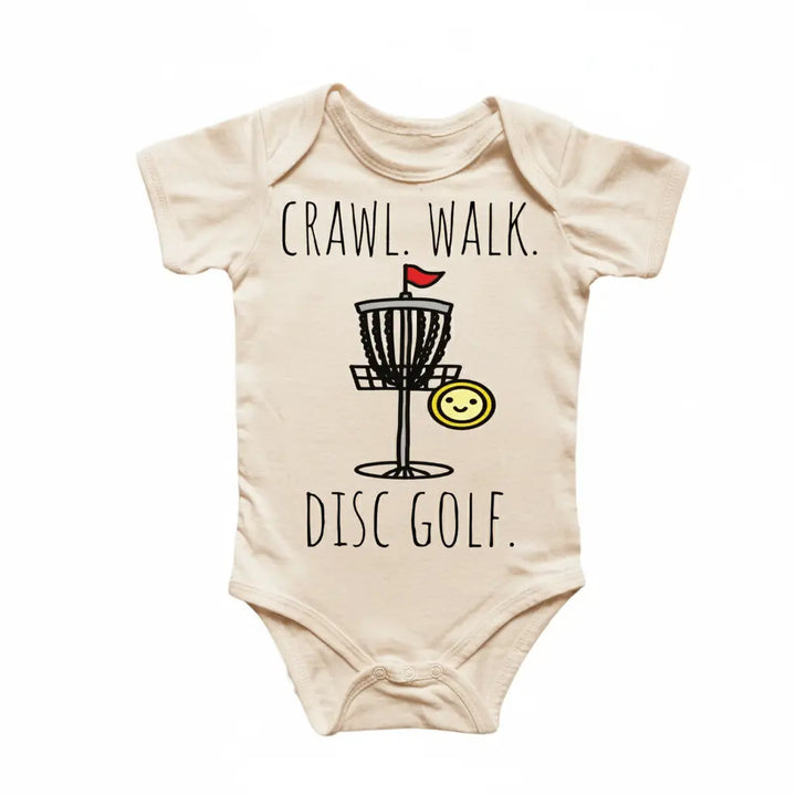 Disc Golf Frisebee - Baby Boy Girl Clothes Infant Bodysuit Funny Cute Newborn 1  Funny Cute Onesie® | North Fork Forager LLC