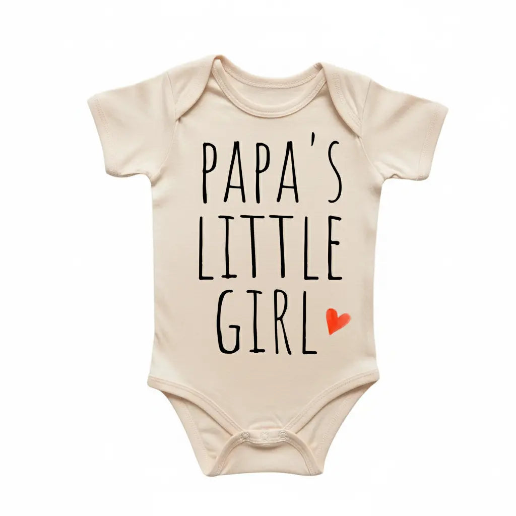 Papa's Little Girl - Baby Boy Girl Clothes Infant Bodysuit Funny Cute Newborn  Funny Cute Onesie® | North Fork Forager LLC