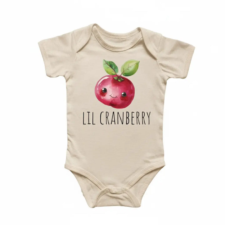 Cranberry Fruit - Baby Boy Girl Clothes Infant Bodysuit Funny Cute Newborn  Funny Cute Onesie® | North Fork Forager LLC