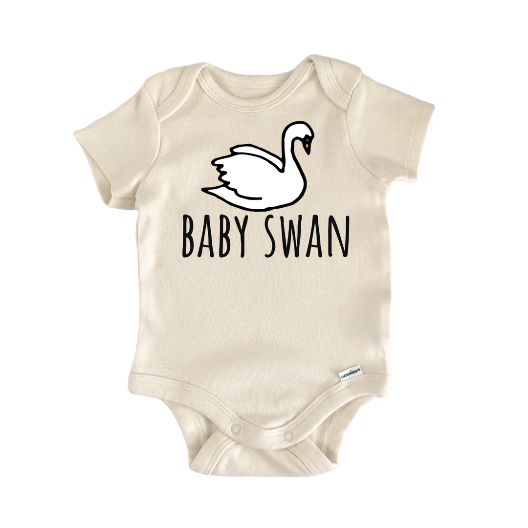 Swan Birdwatching Baby Gift Baby Onesie®