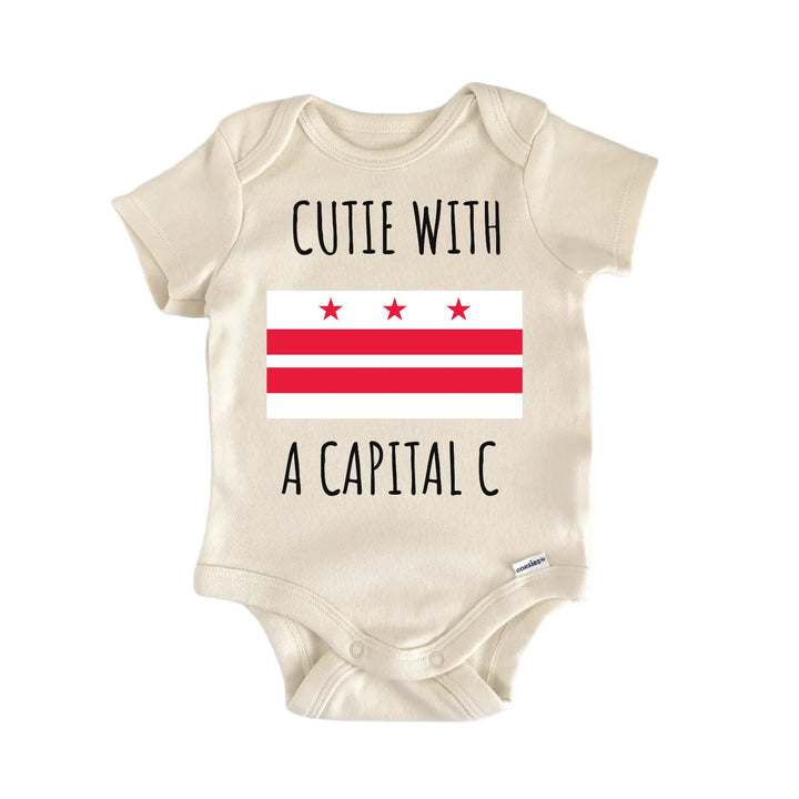 Washington DC State Flag Baby Gift Baby Bodysuit