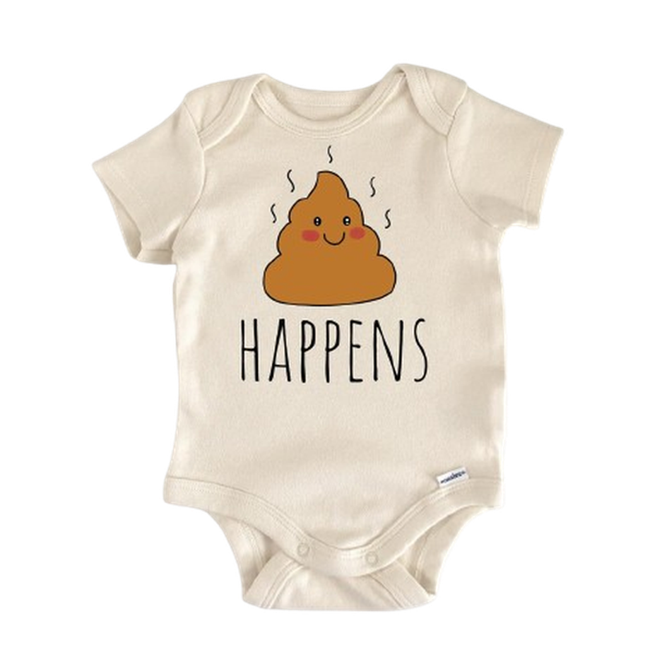 Shit Happens Poop - Baby Boy Girl Clothes Infant Bodysuit Funny Cute Newborn  Funny Cute Onesie® | North Fork Forager LLC
