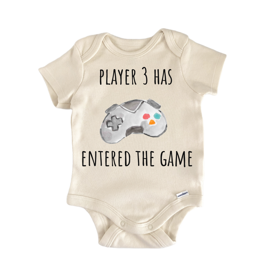 Player 3 Has Entered The Game Video Games Baby Gift Baby Bodysuit