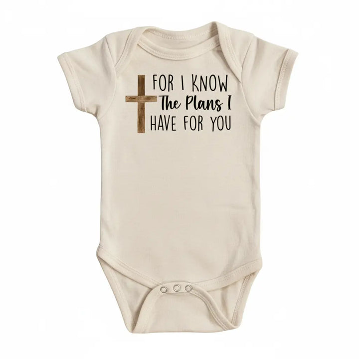 Religious Gods Plans - Baby Boy Girl Clothes Infant Onesie® Funny Cute Newborn GS1  Funny Cute Onesie® | North Fork Forager LLC