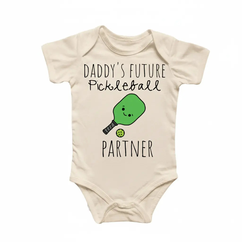 Pickleball Paddle - Baby Boy Girl Clothes Infant Onesie® Funny Cute Newborn GS1  Funny Cute Onesie® | North Fork Forager LLC
