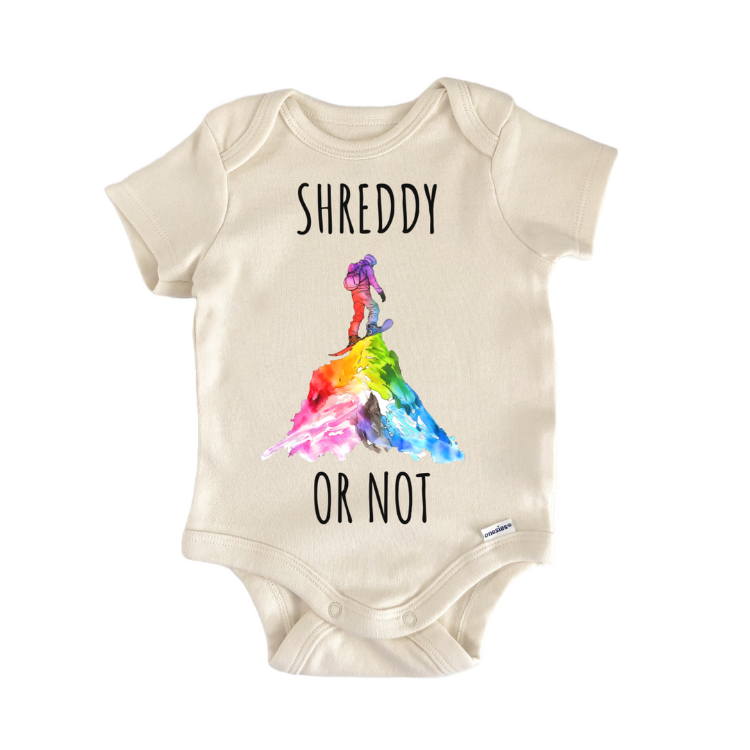 Snowboard Shred Snowboarding Baby Gift Baby Onesie®