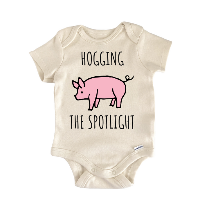 Pig Hog Spotlight Farm Baby Gift Baby Onesie®