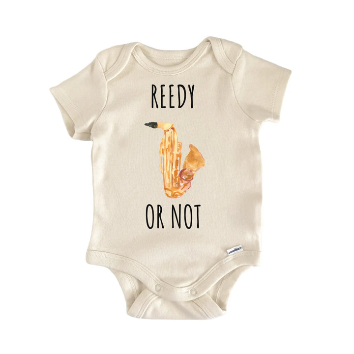 Saxophone Reed Sax Instrument Musician Infant Gift Baby Bodysuit