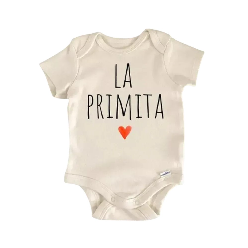 Primita Spanish Cousin - Baby Boy Girl Clothes Infant Bodysuit Funny Cute Newborn  Funny Cute Onesie® | North Fork Forager LLC