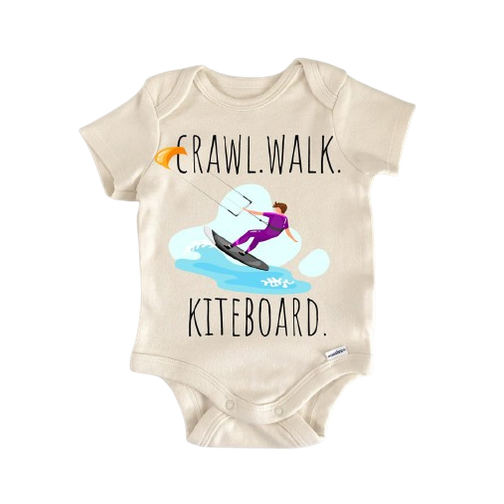 Kiteboard Water Sports - Baby Boy Girl Clothes Infant Bodysuit Funny Cute Newborn  Funny Cute Onesie® | North Fork Forager LLC