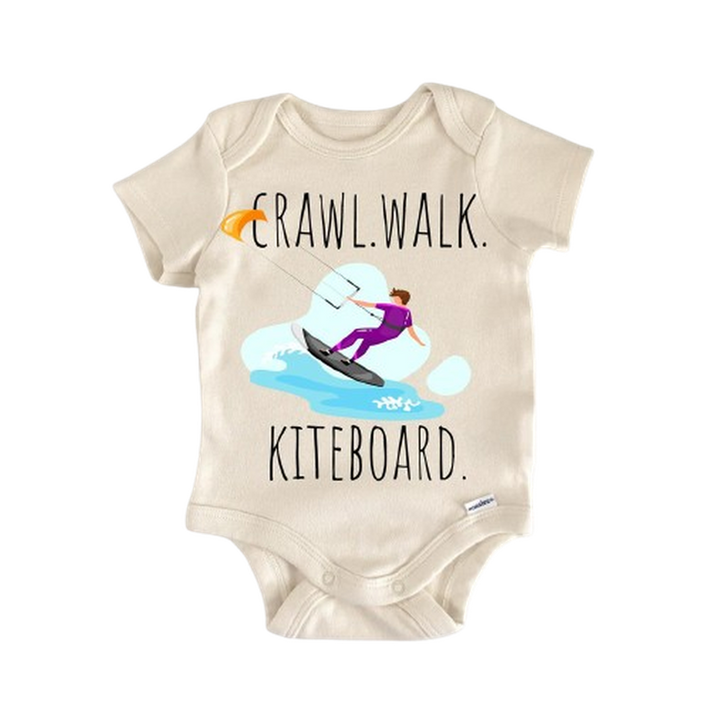 Kiteboard Water Sports - Baby Boy Girl Clothes Infant Bodysuit Funny Cute Newborn  Funny Cute Onesie® | North Fork Forager LLC