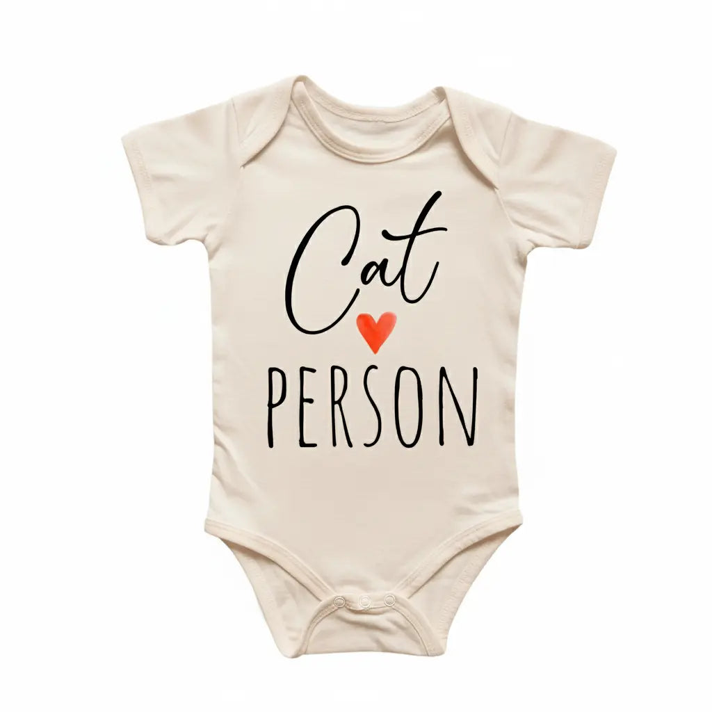Cat Person Lover - Baby Boy Girl Clothes Infant Bodysuit Funny Cute Newborn  Funny Cute Onesie® | North Fork Forager LLC