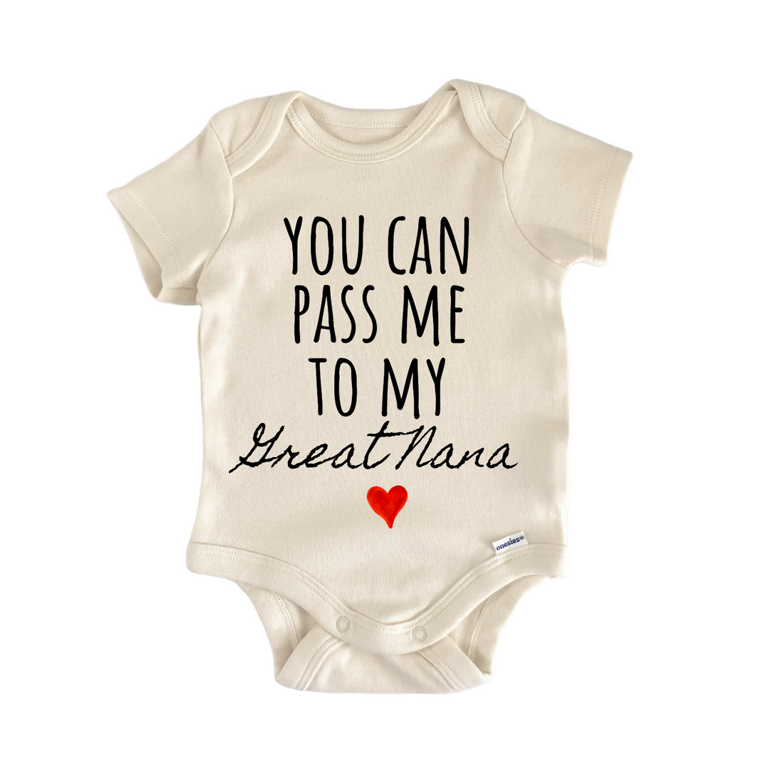 Great Nana Announcement Baby Gift Baby Onesie®