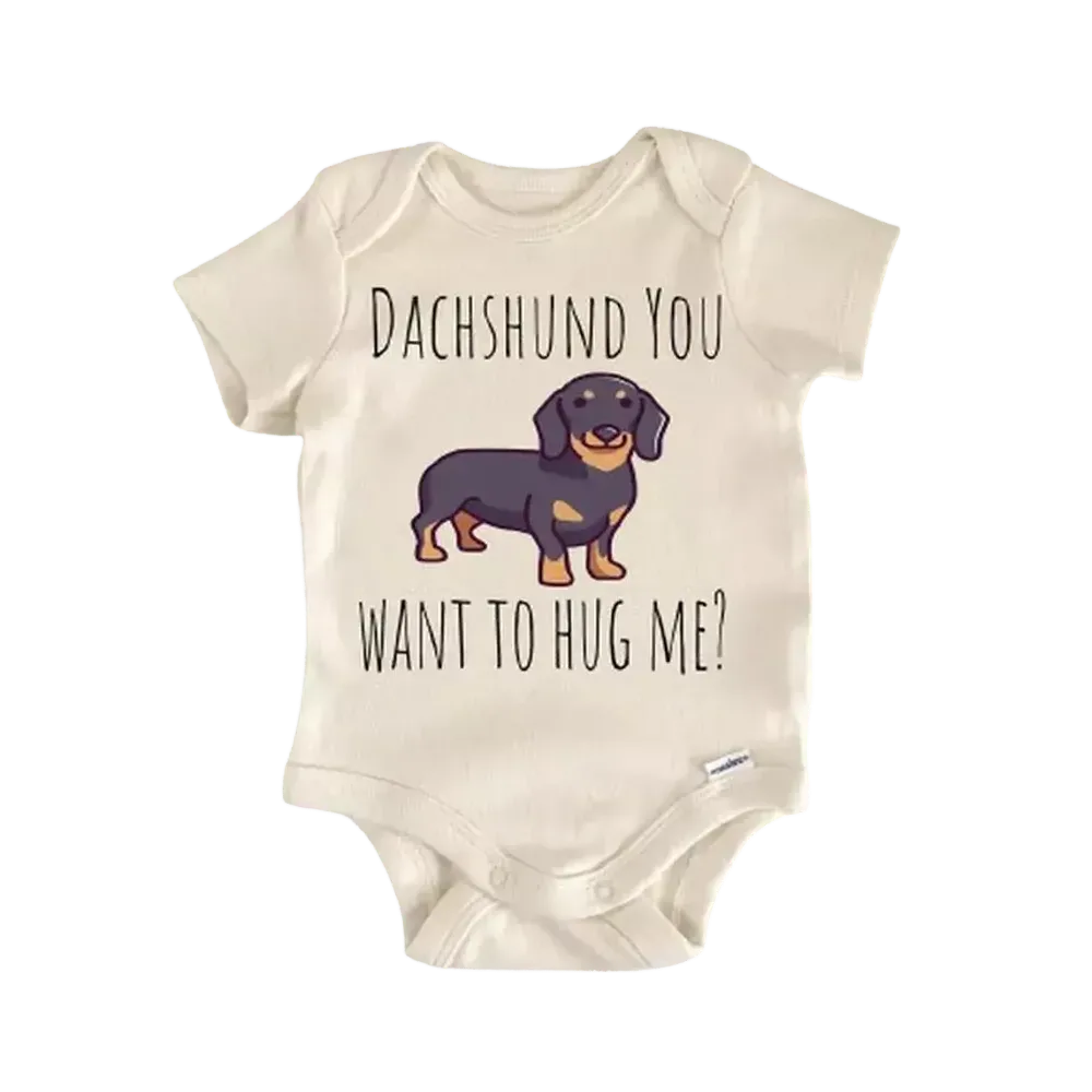 Dachshund Wiener  - Baby Boy Girl Clothes Infant Bodysuit Funny Cute Newborn  Funny Cute Onesie® | North Fork Forager LLC