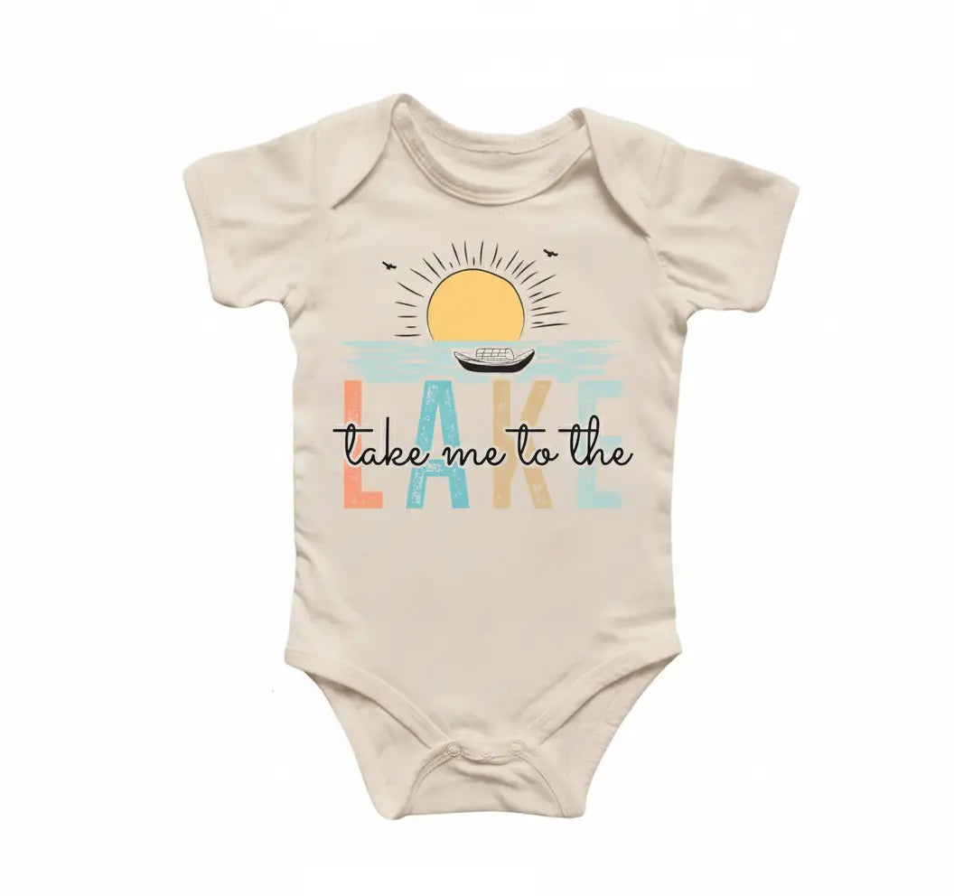 Take Me To Lake Cabin Life - Baby Boy Girl Clothes Infant Bodysuit Funny Cute Newborn  Funny Cute Onesie® | North Fork Forager LLC