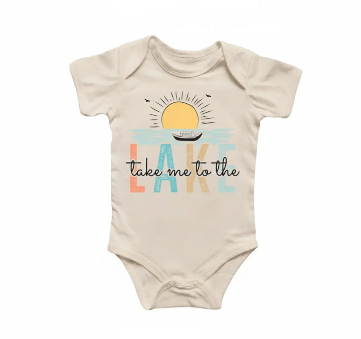 Take Me To Lake Cabin Life - Baby Boy Girl Clothes Infant Bodysuit Funny Cute Newborn  Funny Cute Onesie® | North Fork Forager LLC