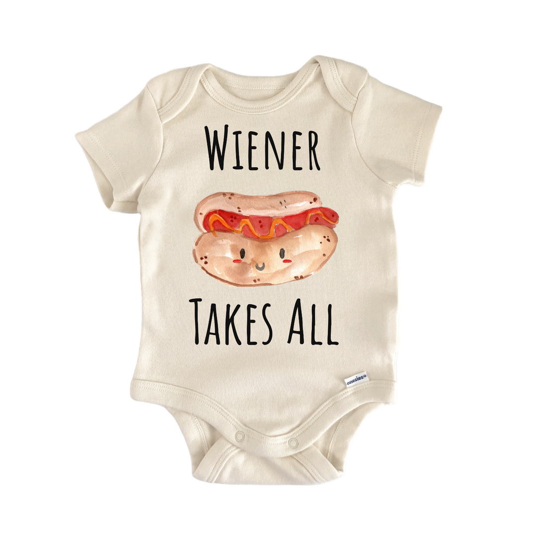 Hot Dog BBQ Wiener Foodie Baby Gift Baby Onesie®