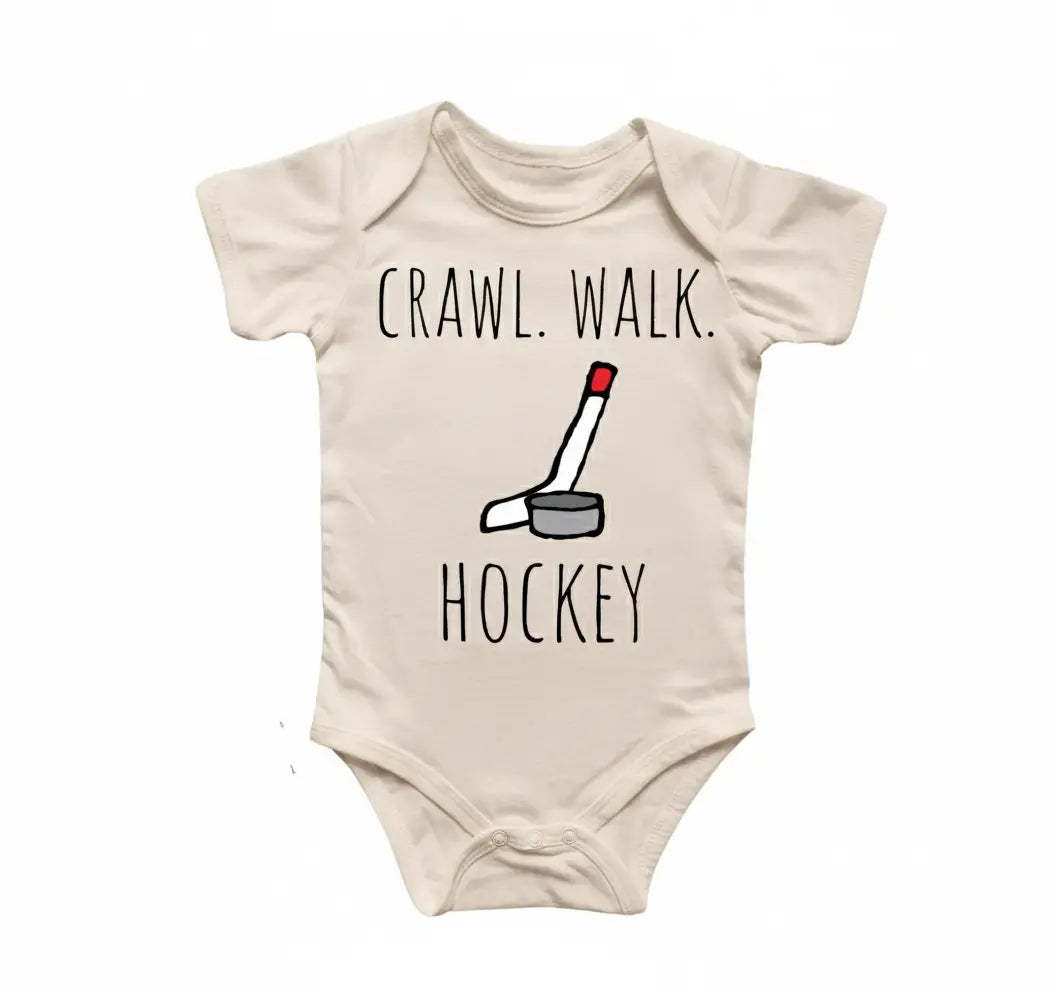 Ice Hockey - Baby Boy Girl Clothes Infant Bodysuit Funny Cute Newborn 3  Funny Cute Onesie® | North Fork Forager LLC