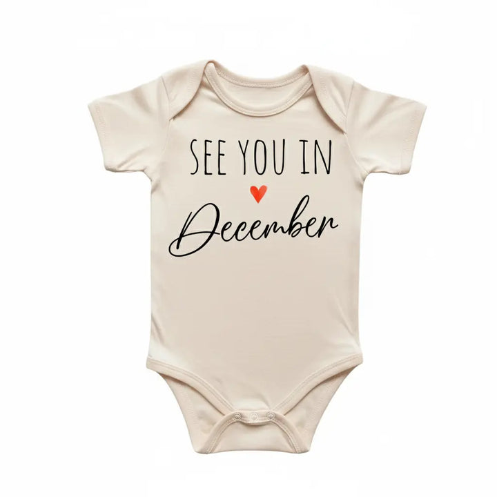 December Baby Announcement - Baby Boy Girl Clothes Infant Bodysuit Funny Cute Newborn  Funny Cute Onesie® | North Fork Forager LLC