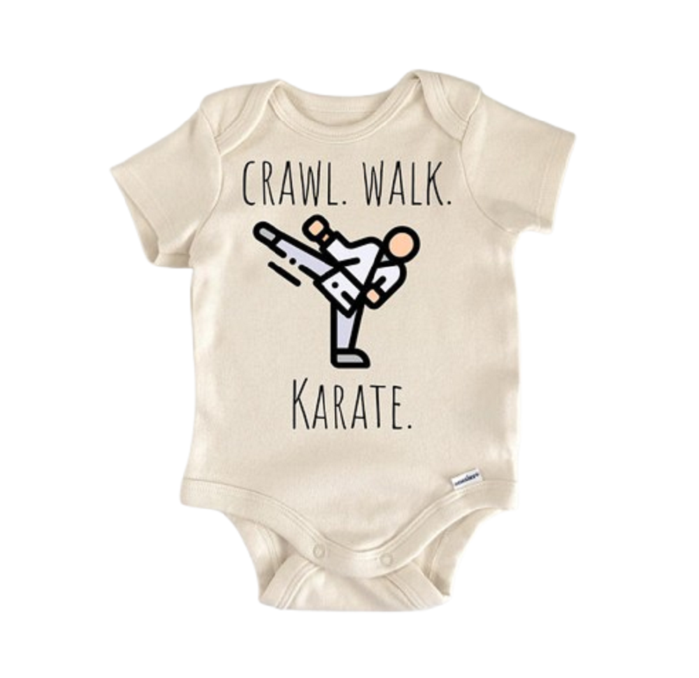 Karate Martial Arts - Baby Boy Girl Clothes Infant Bodysuit Funny Cute Newborn  Funny Cute Onesie® | North Fork Forager LLC