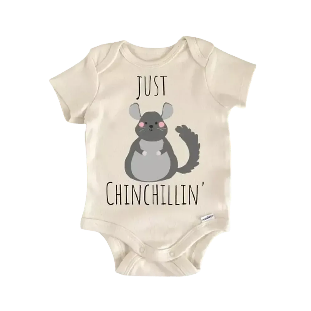 Chinchilla Animal Rodent - Baby Boy Girl Clothes Infant Bodysuit Funny Cute Newborn  Funny Cute Onesie® | North Fork Forager LLC