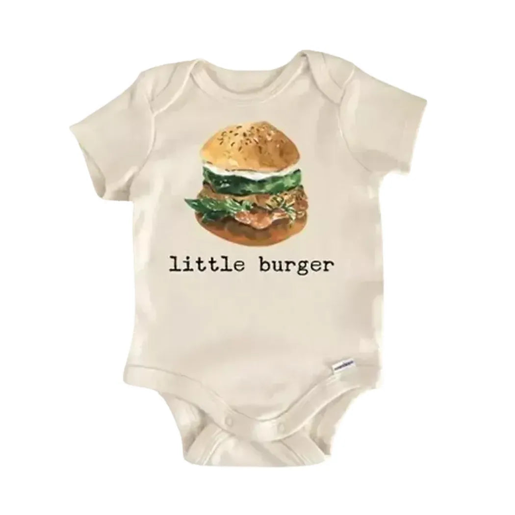 Burger Hamburger Bbq  - Baby Boy Girl Clothes Infant Onesie® Funny Cute Newborn GS1  Funny Cute Onesie® | North Fork Forager LLC