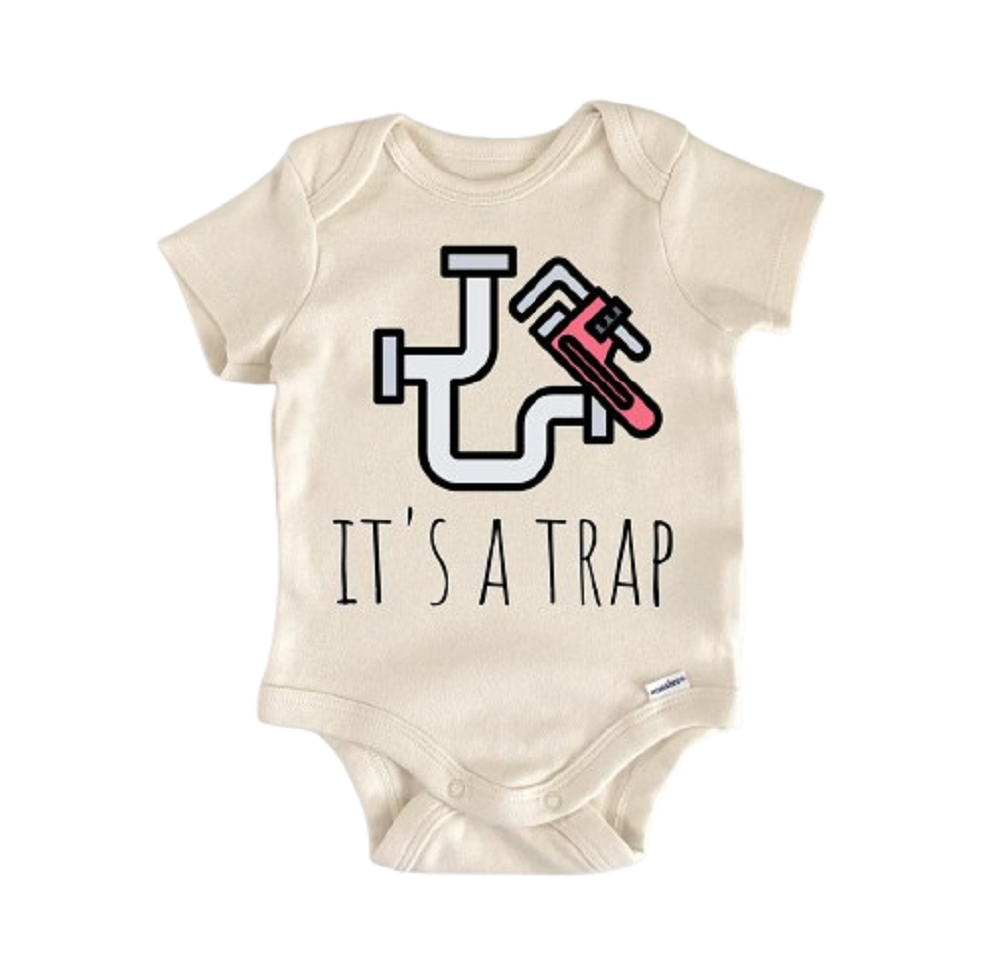 Plumber Plumbing Trap - Baby Boy Girl Clothes Infant Bodysuit Funny Cute Newborn  Funny Cute Onesie® | North Fork Forager LLC