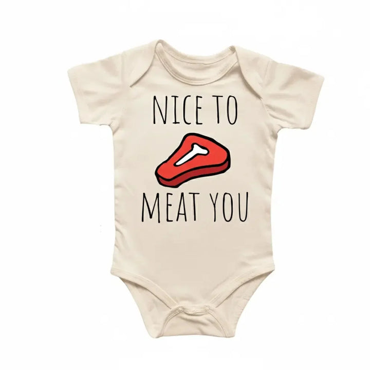Steak Bbq - Baby Boy Girl Clothes Infant Bodysuit Funny Cute Newborn  5  Funny Cute Onesie® | North Fork Forager LLC