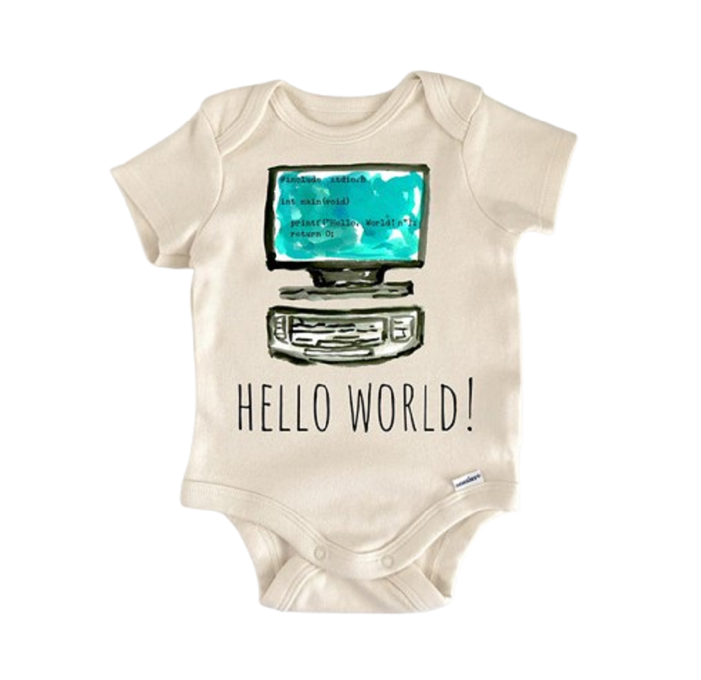 Coder Coding Programmer Code - Baby Boy Girl Clothes Infant Bodysuit Funny Cute GS2