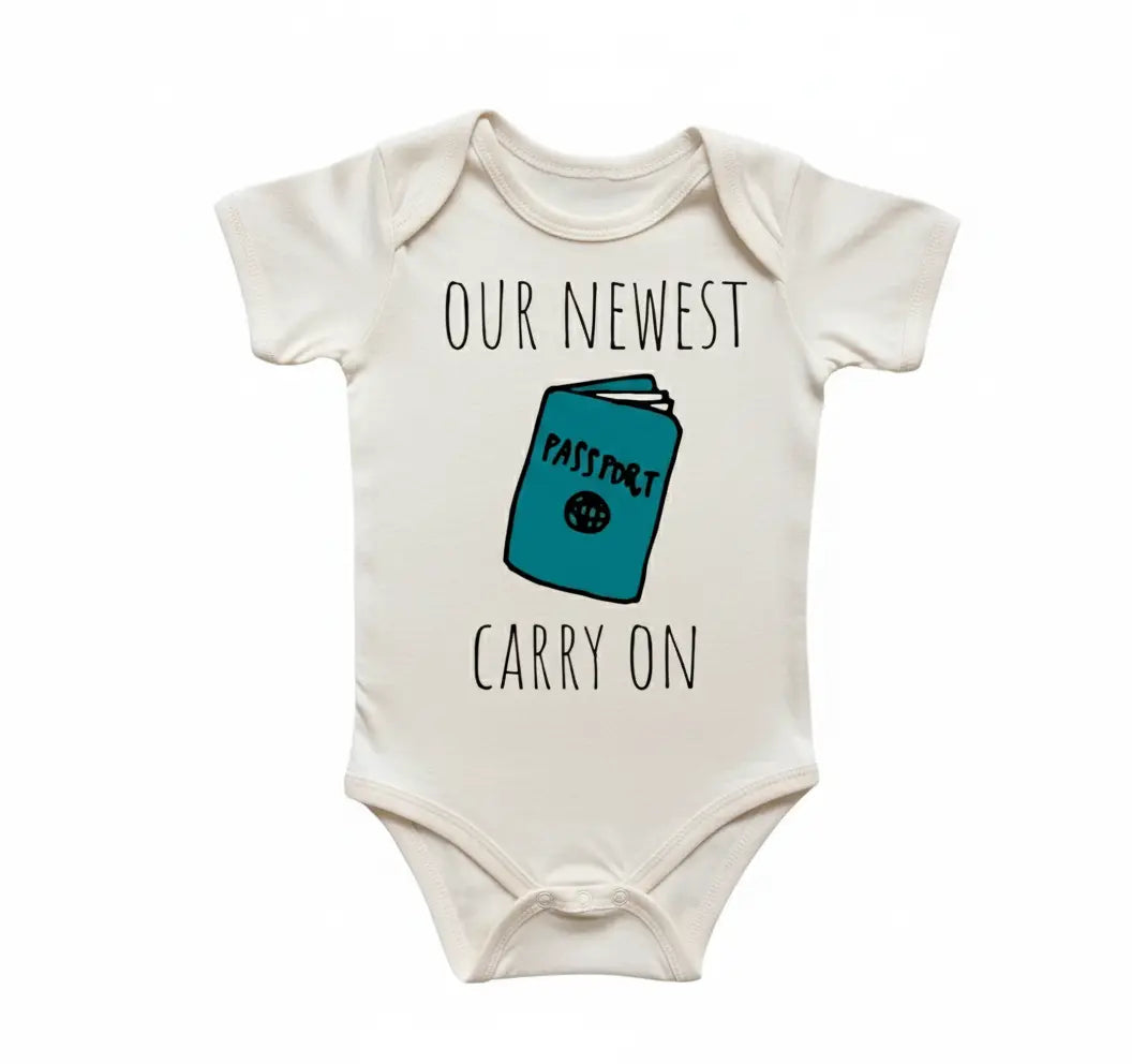 Travel Adventure Passport - Baby Boy Girl Clothes Infant Bodysuit Funny Cute Newborn  Funny Cute Onesie® | North Fork Forager LLC