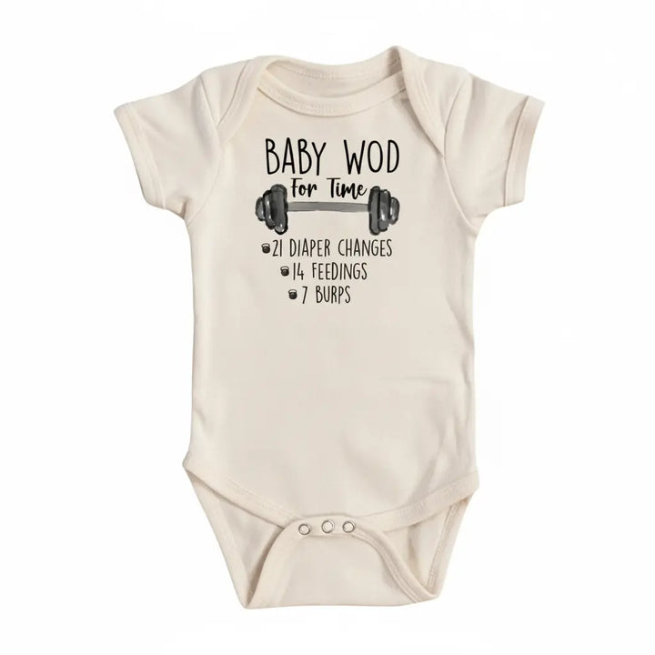 Baby Gym Wod - Baby Boy Girl Clothes Infant Bodysuit Funny Cute Newborn  Funny Cute Onesie® | North Fork Forager LLC