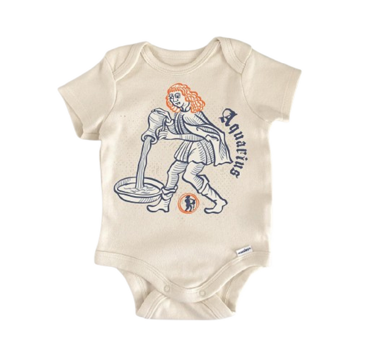 Aquarius Zodiac Constellation - Baby Boy Girl Clothes Infant Bodysuit Funny Cute  Funny Cute Onesie® | North Fork Forager LLC