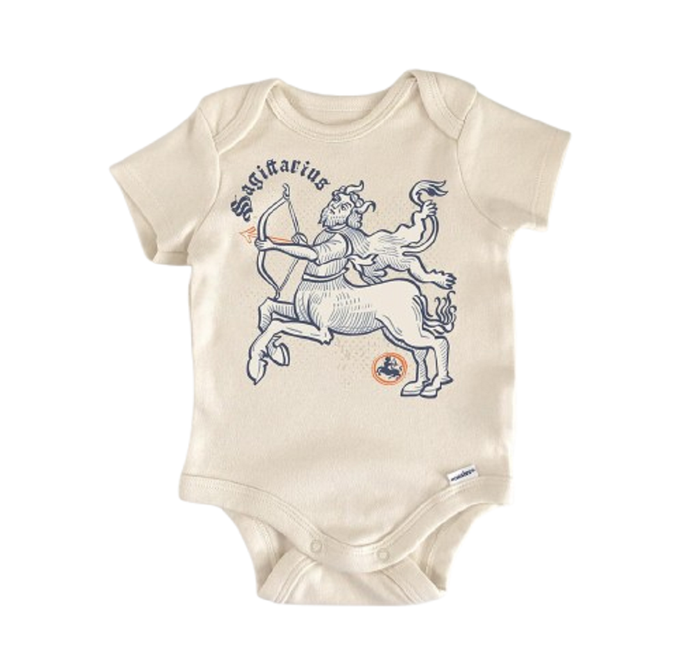 Sagittarius Zodiac Constellation - Baby Boy Girl Clothes Infant Bodysuit Funny Cute  Funny Cute Onesie® | North Fork Forager LLC
