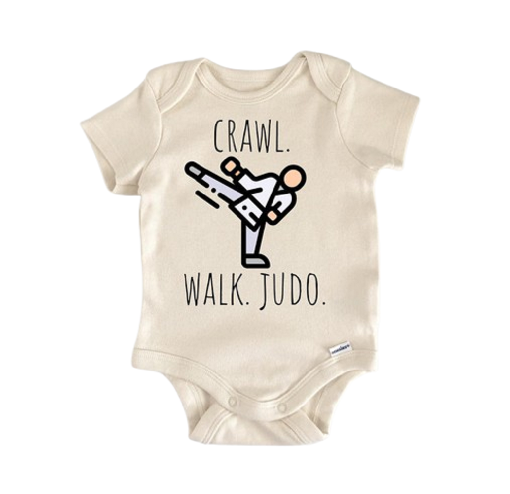 Judo Martial Art - Baby Boy Girl Clothes Infant Bodysuit Funny Cute Newborn