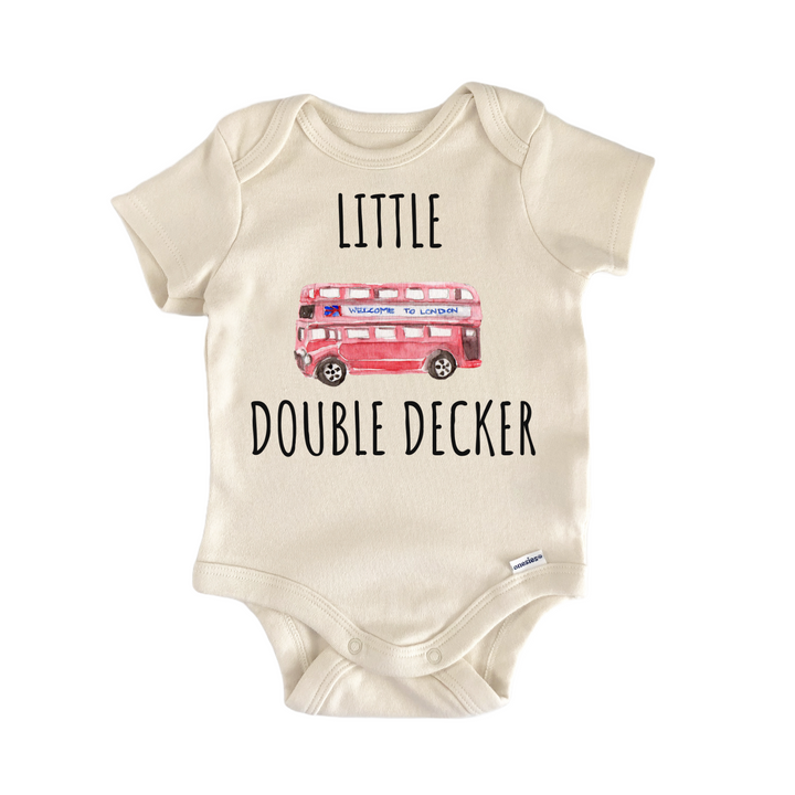 Double Decker Bus England Baby Gift Baby Onesie®